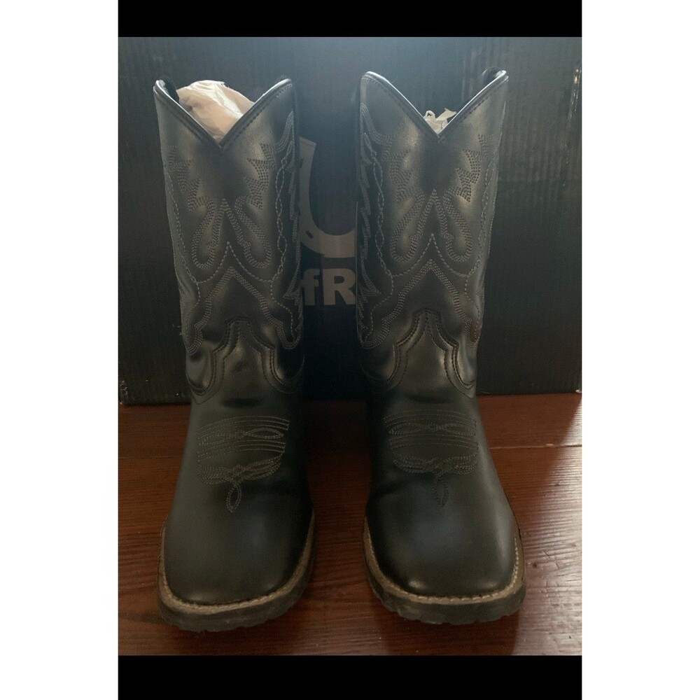 TuffRider Black Western Boots for Children Youth US Size 6Y MPN 30302